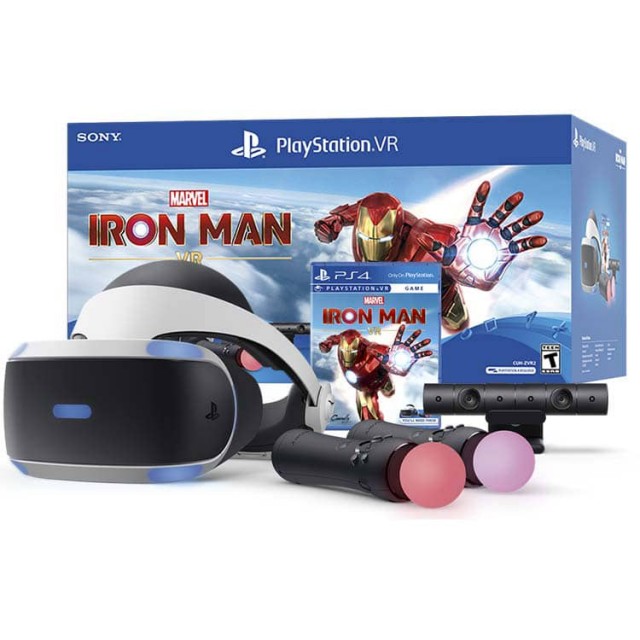 مجموعه عینک واقعیت مجازی سونی مدل Playstation 4 به همراه بازی Ironman - تصویر 3